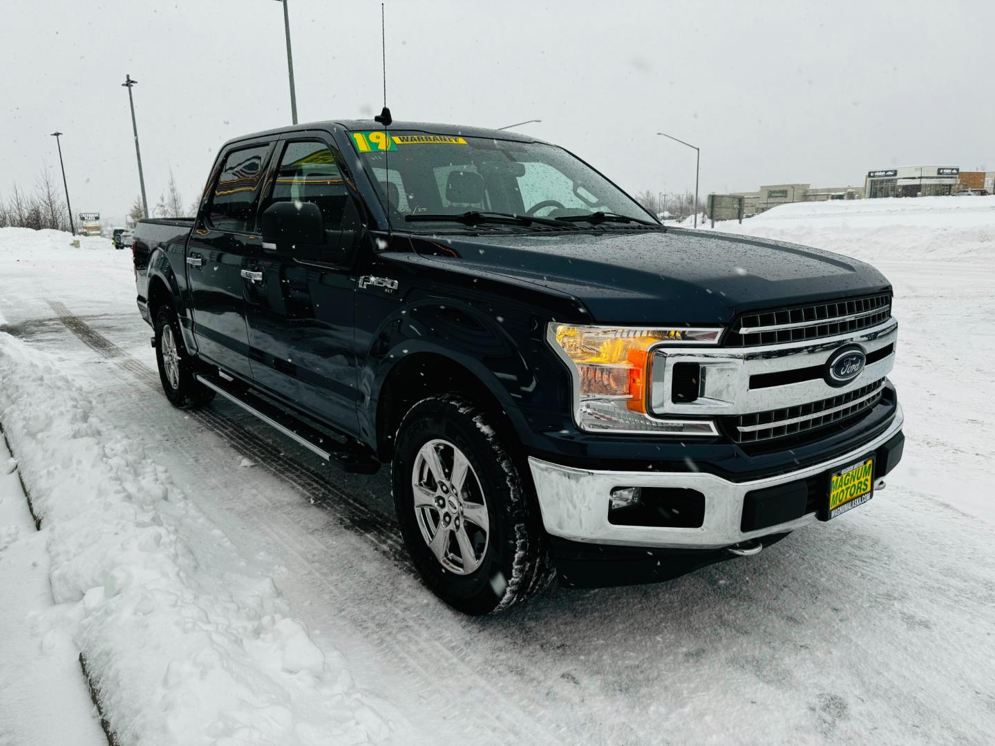 2019 Blue /Gray Ford F-150 XLT SuperCrew 5.5-ft. Bed 4WD (1FTEW1E55KK) with an 5.0L V8 OHV 32V engine, 6A transmission, located at 1960 Industrial Drive, Wasilla, 99654, (907) 274-2277, 61.573475, -149.400146 - Photo#7